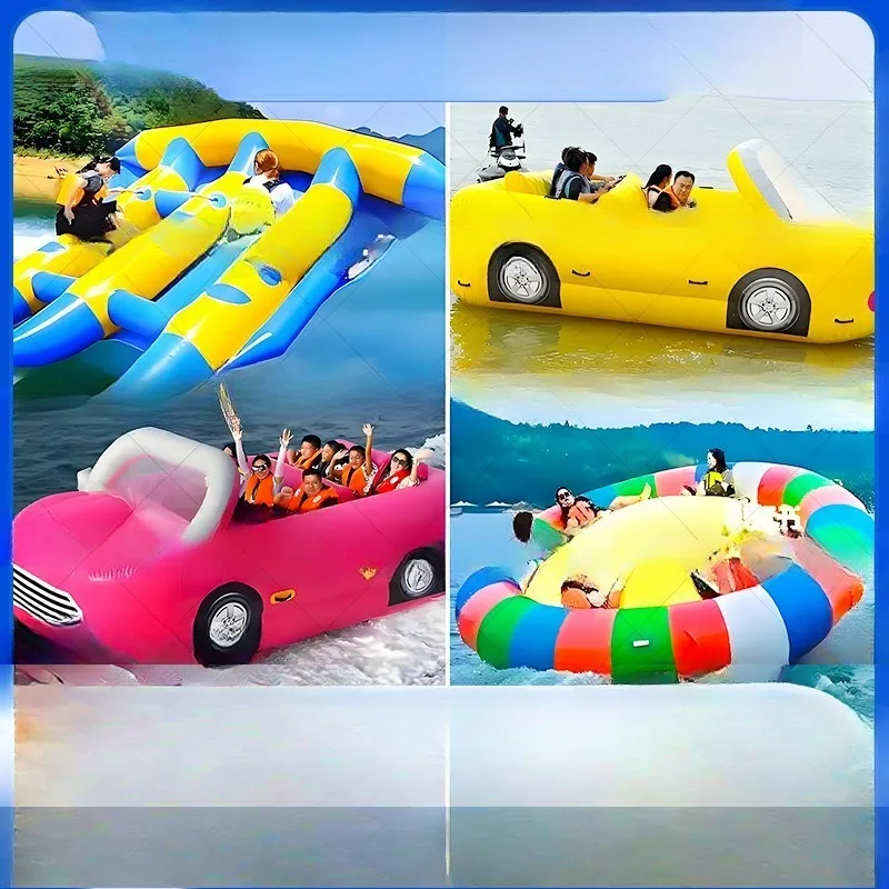 Inflatable water banana boat flying fish outdoor large sea towing car motorcycle speedboat towing facility