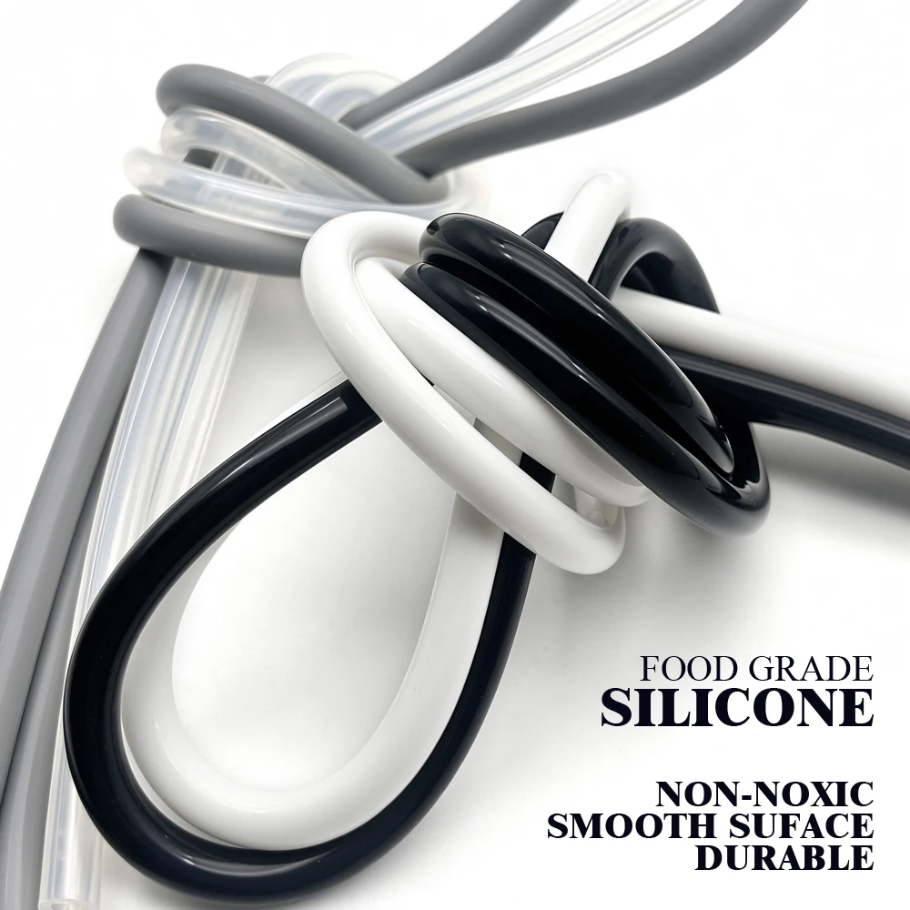 Tasteless Food Grade Silicone Tube ID 2~12mm Non toxic/tear resistant/coffee machine drinking water delivery pipe