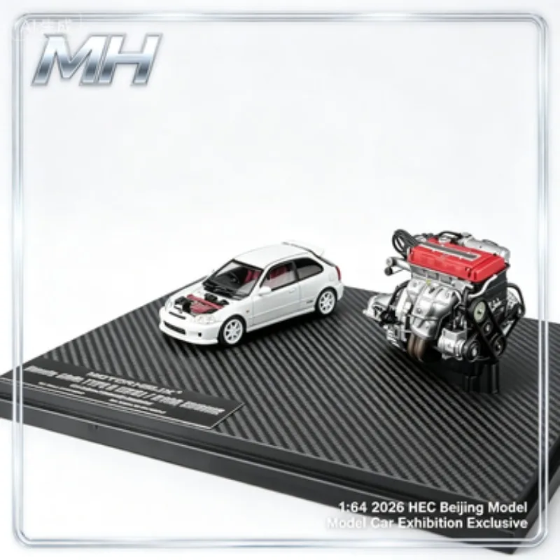 

MH 1:64 Honda Civic, cast alloy model car, men's gift, high-end static collection piece for adults, holiday gift.