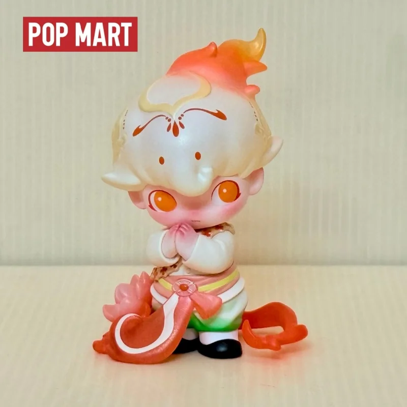 

Hot selling Bubble Mart Original DIMOO Series Blind Box Run Flame Lotus Run Waiting for Surprise Blind Box Pop Ornament Gifts