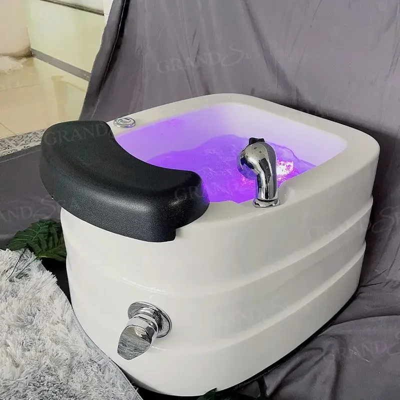 Newest Design Detox Foot Bath Healthy Massage Foot Bath Acrylic Portable Wash Basin Cheap Beauty Salon Basin