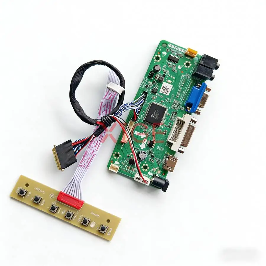 

Плата контроллера дисплея для ноутбуков NT116WHM M116NWR1 N116B6 N116BGE с HDMI+DVI+VGA, 40-контактный LVDS, 1366x768, комплект