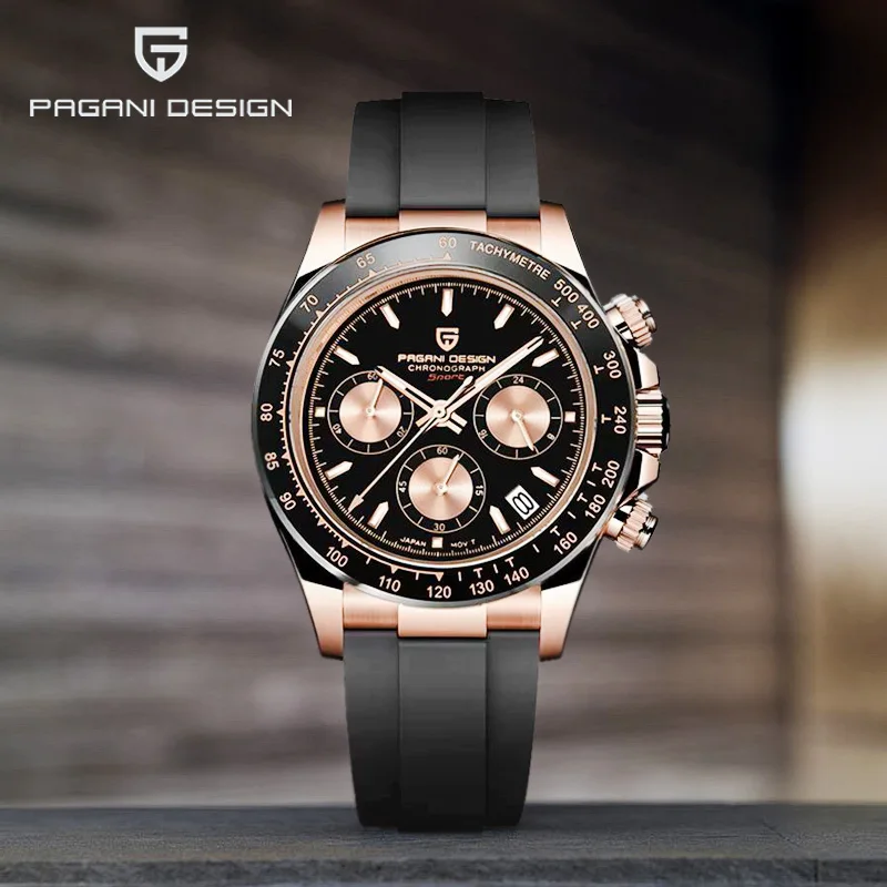 

2025 New PAGANI DESIGN Men's Watch Luxury Chronograph Quartz Watches For Man Complete Calendar Wristwatches Clocks Sports Gifts