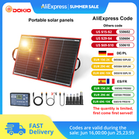 Dokio 97W 18V Flexible Solar Panels with 12V Controller Kit and Mounting Bracket from China 97W Solar Panels for camping, home