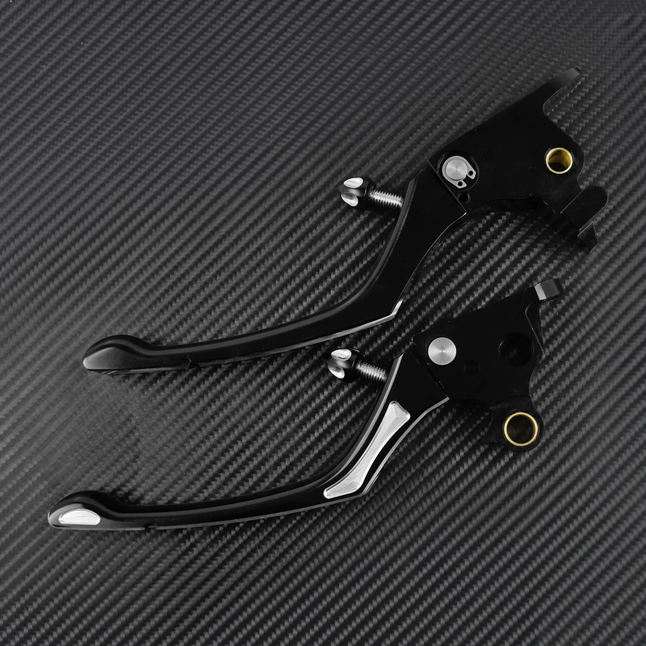 Motorcycle Adjustable Brake Clutch Lever CNC Black/Chrome For Harley Softail Heritage Breakout Street Bob FXLR Deluxe FLSB 15-17