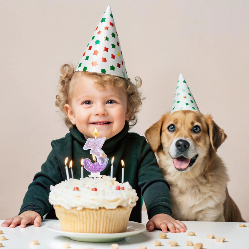 شموع عيد الميلاد الأصلية من Sparklers Cat Paw لتزيين كعكة Bougie لعيد الميلاد السعيد لحفلات الأطفال