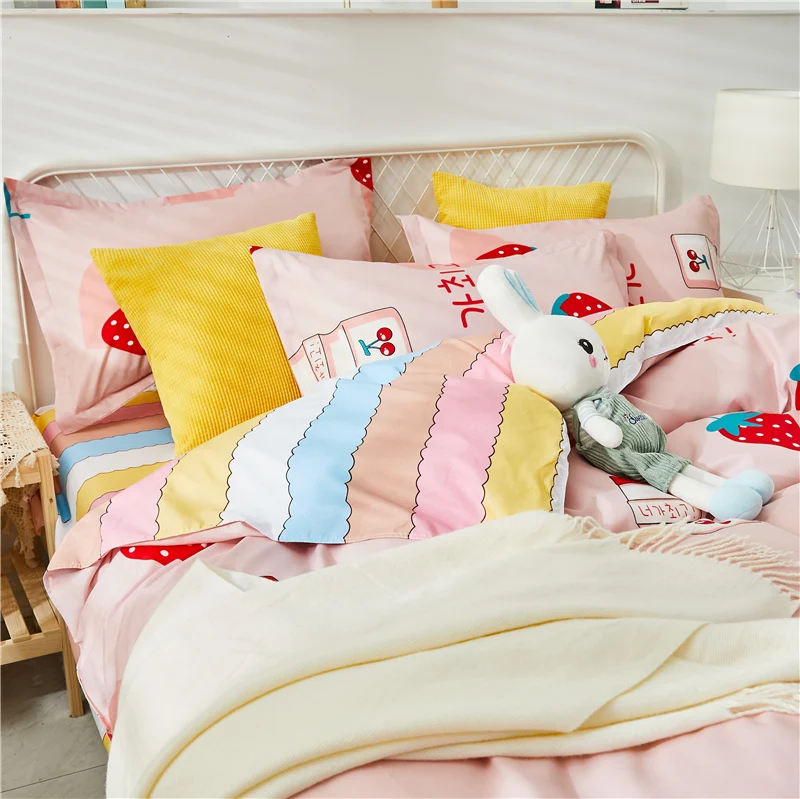 4-piece bedding set comforter set Soft and comfortable  for be suited to four seasons Suitable for the room dormitory