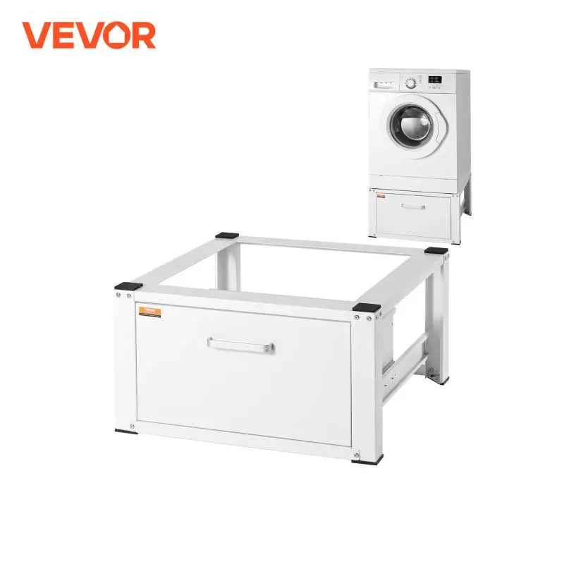 VEVOR Laundry Pedestal Washer And Dryer Base Stand Platform Heavy Duty Multi-Functional Base with Drawer & Rich Accessories