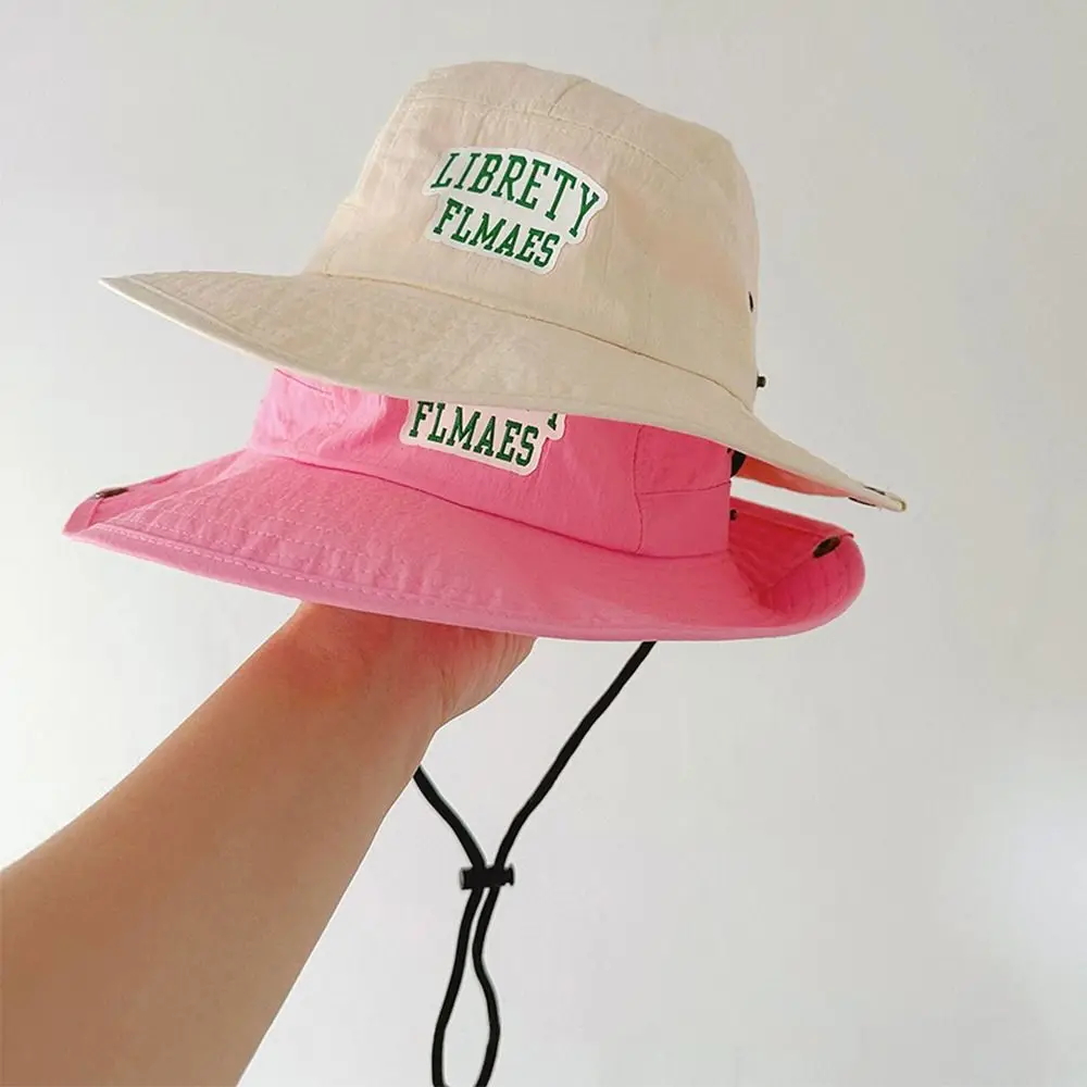 Kids Bucket Hat Summer Camping Hiking Cap Anti-UV Sun Hat Mountaineering Caps Panama Hat for Boys Girls