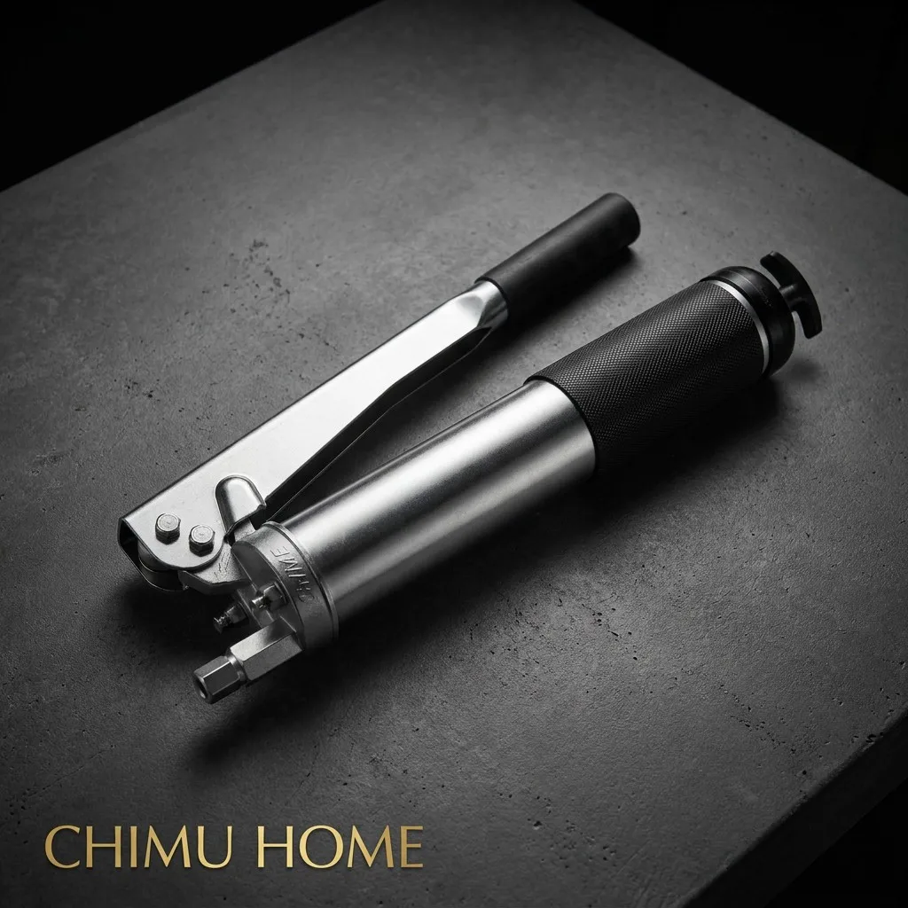 【CHIMU HOME】 600CC 800CC 900CC Manual High-Pressure Grease Dispenser Single Dual Rod Oil Applicator for Excavator