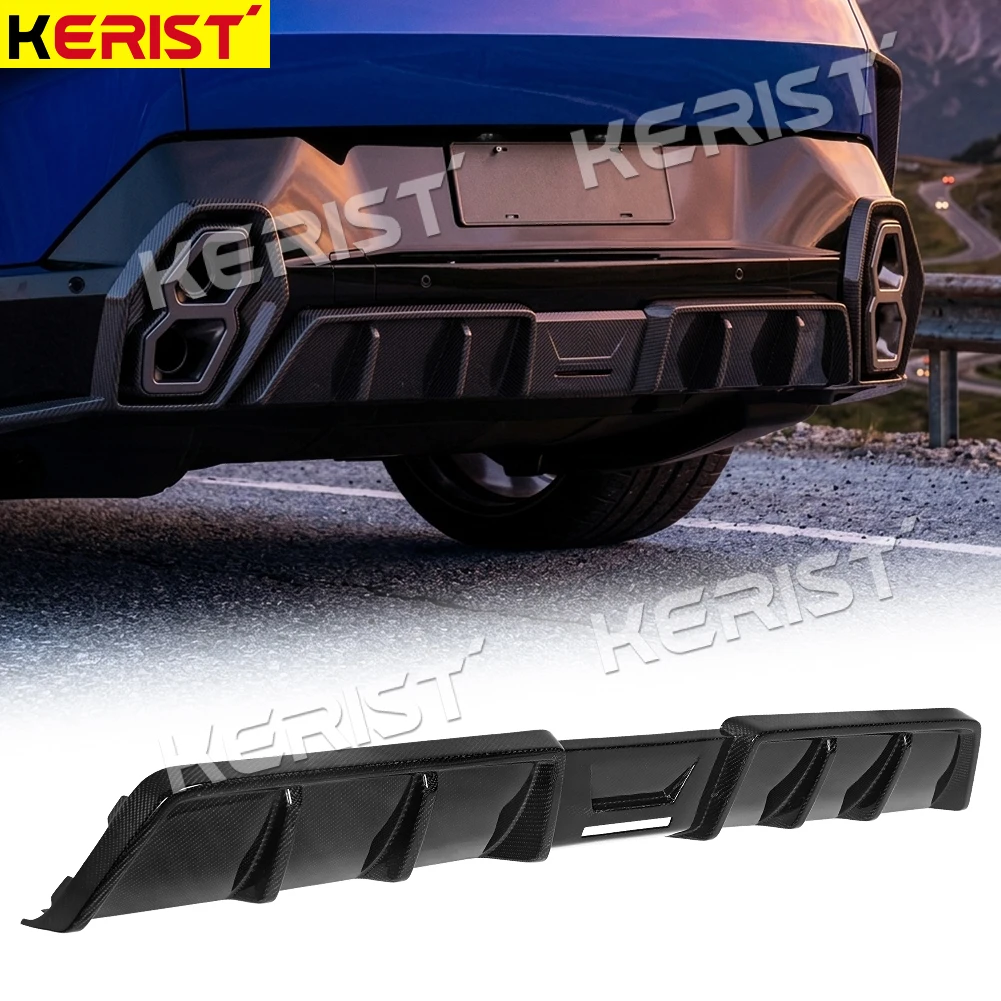Carbon Rear Bumper LiP Diffuser Spoiler Body Kits For BMW XM 2023 2024 2025