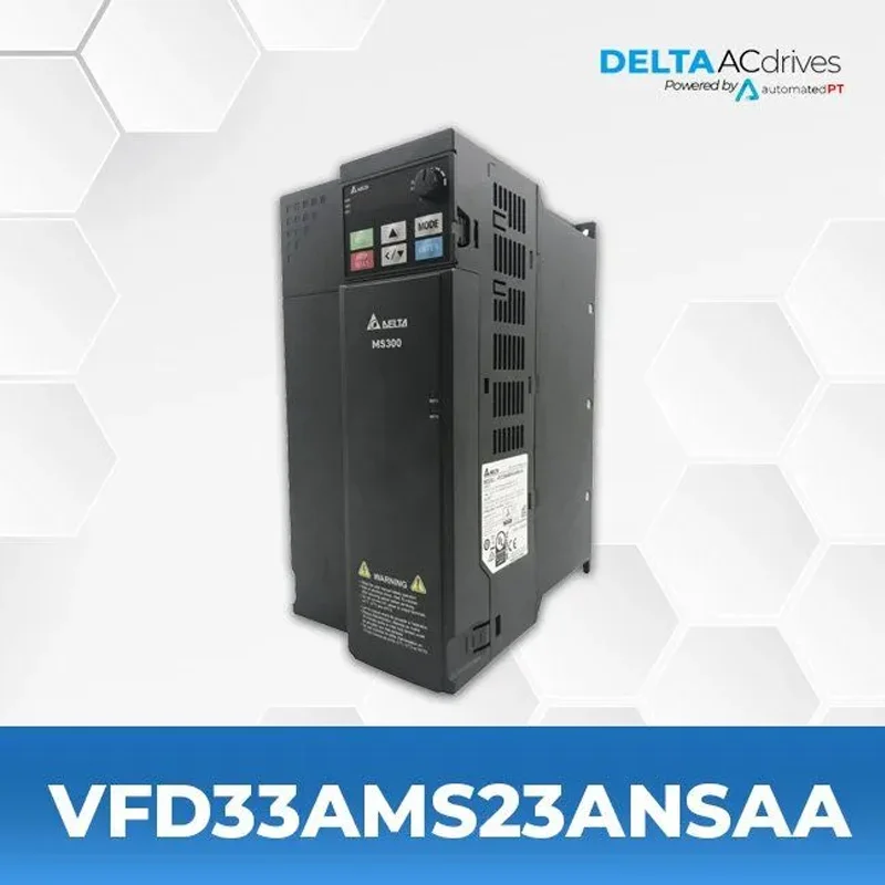 Delta Inverter MS300 Three Phase 230V VFD33AMS23ANSAA In Stock High quality VFD Delta Inverter Frequency 7.5 KW