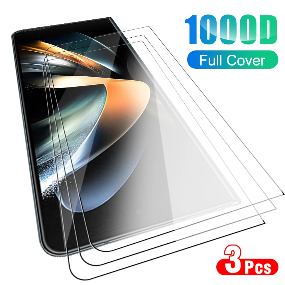 

3PCS Protective Glass Case Samsung Galaxy Z Fold 5G Tempered Film For Samsun Zfold 4 Fold4 Zfold4 Screen Protector Cover