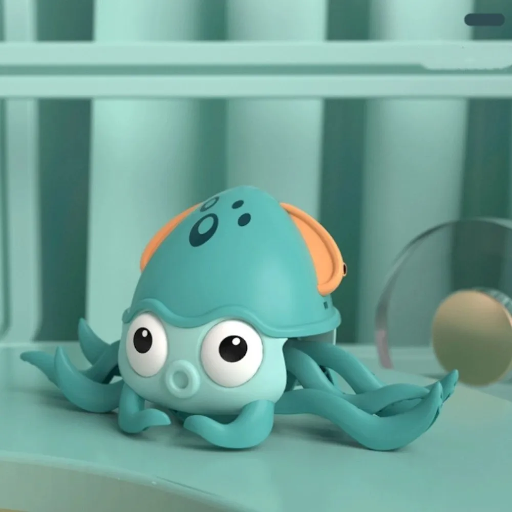 

Светлая и музыкальная танцевальная игрушка-кальмар, обучающая электрическая танцевальная игрушка-осьминог с плоским землей, мультяшная интерактивная игрушка-кальмар