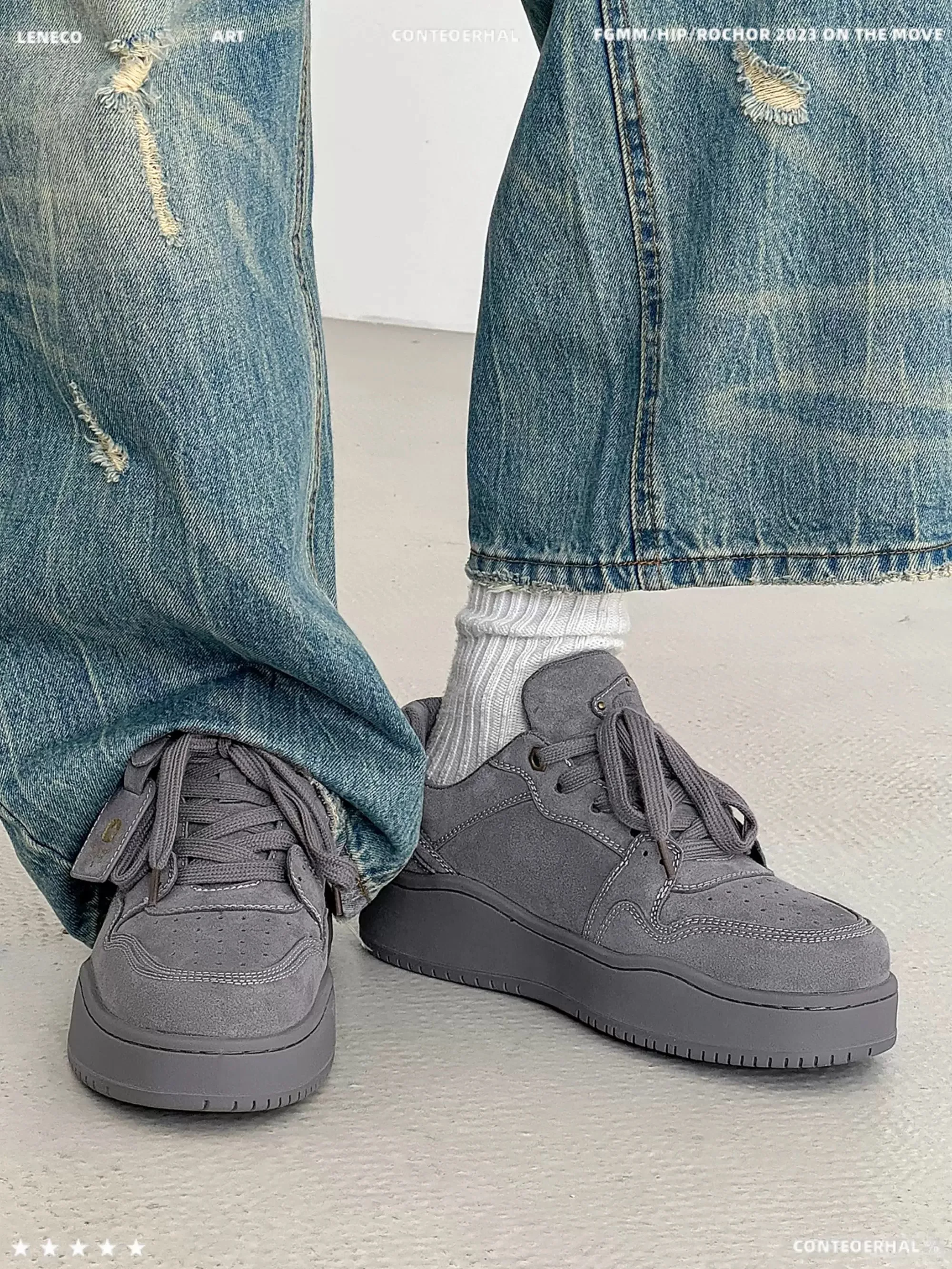 Couple Retro Campus Bread Skate Sneakers Unisex New Model, Thick Non-slip Durable Soft Sole All-match Daily Casual Sports Shoes