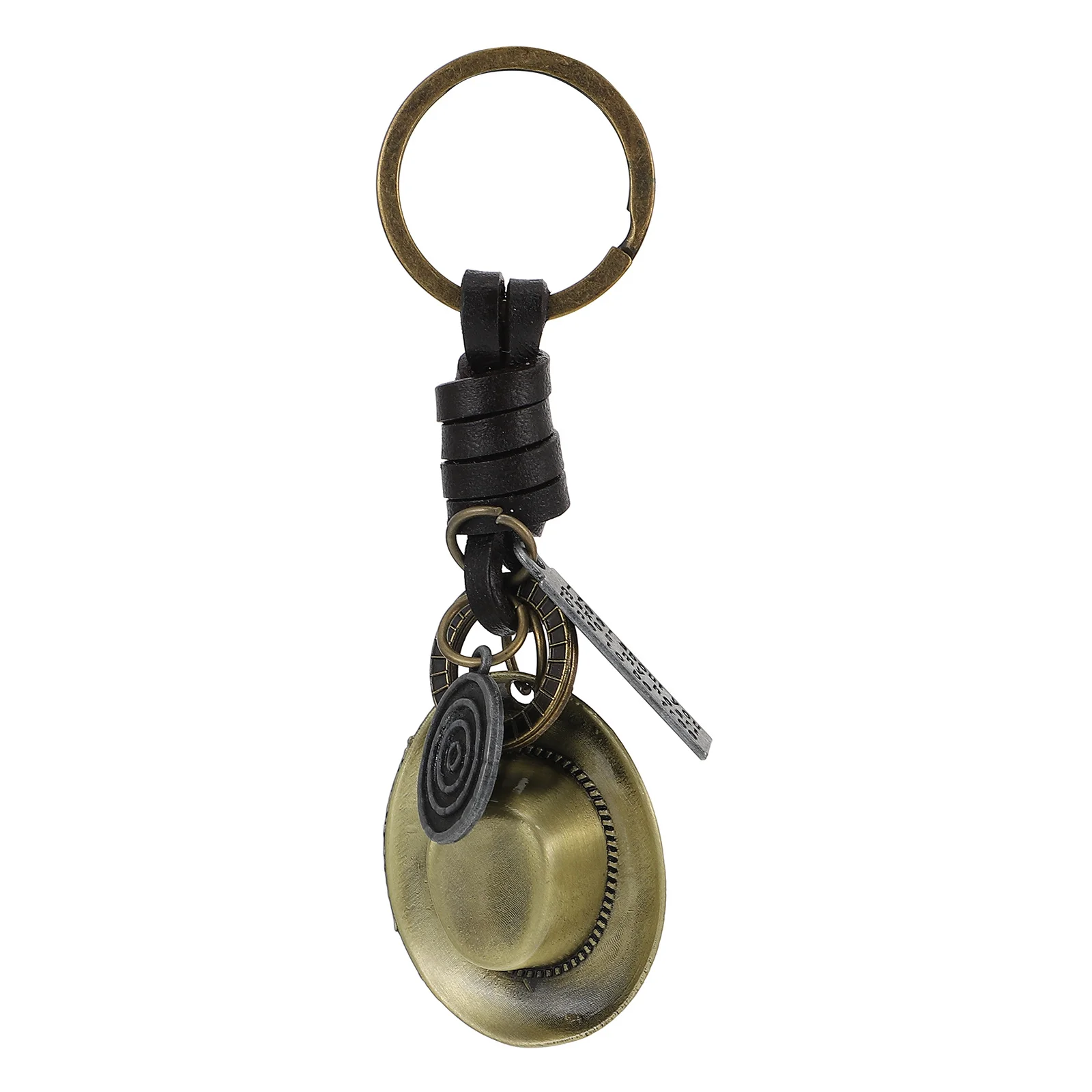 

Cowboy Hat Keychain Creative Style Ring Keyring Flag Alloy Dad Jewelry for Women