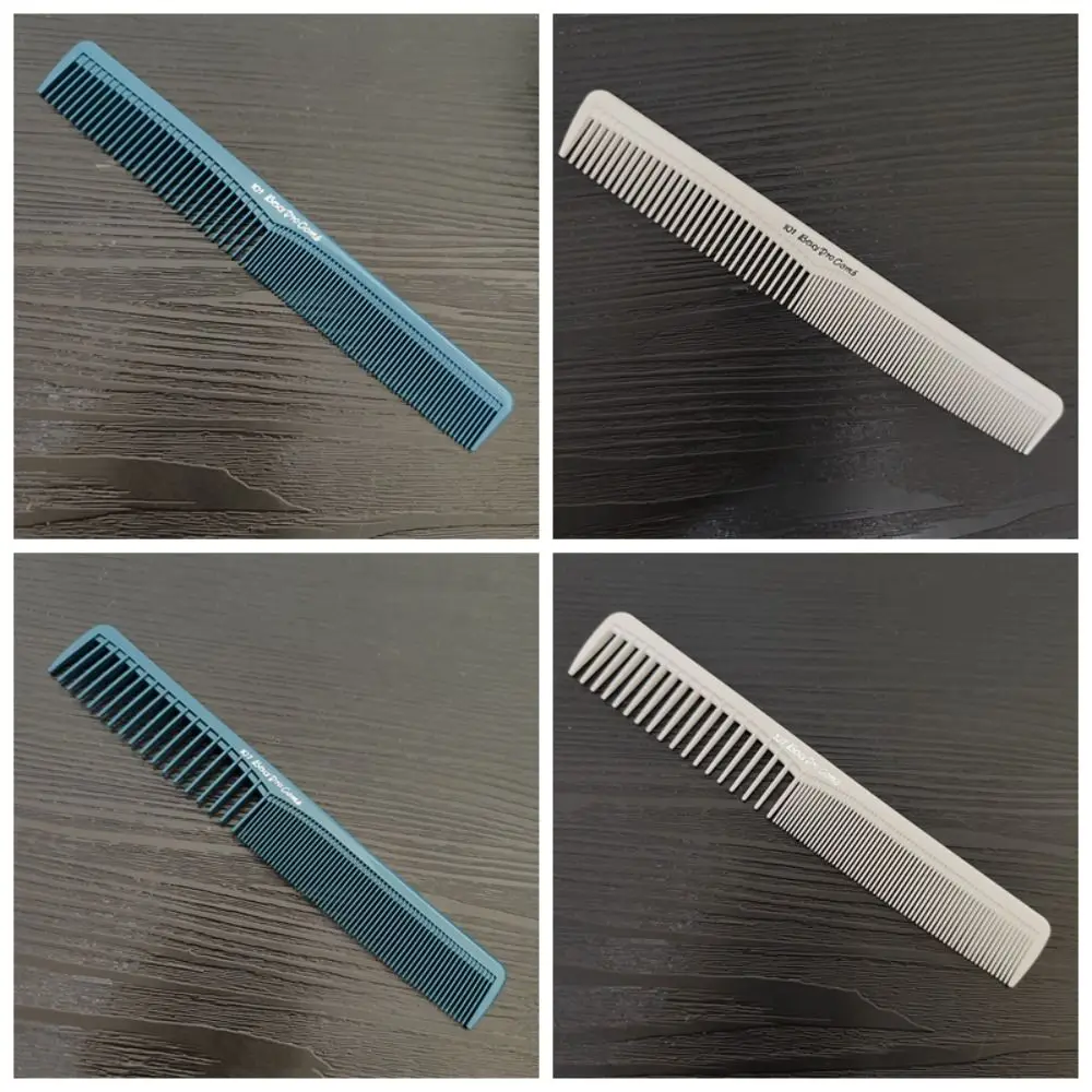 White Pro Hairdressing Combs Anti-slip Plastic Hair Cutting Comb Anti-Static Durable Straight Hair Brushes Barber