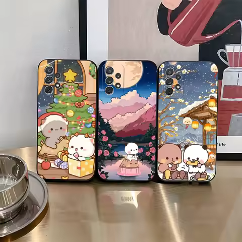 Cute BuBu DuDu Phone Case for Samsung Galaxy S25 S24 S21 S23 S22 S20 Ultra Fe Plus A34 A16 A54 A24 A52 A53 M54 Cover