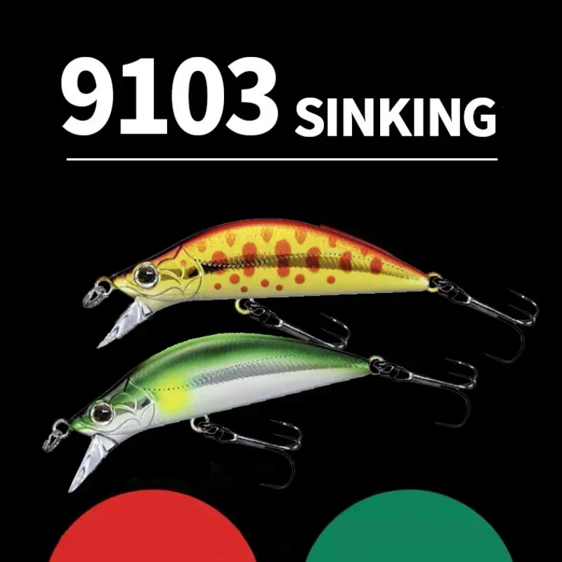 

Micro Minnow Fishing Lure 5cm 4.5g Wobbler Long Casting Sinking Artificial Hard Bait Jerkbait Small Stream Bait for Trout Bass