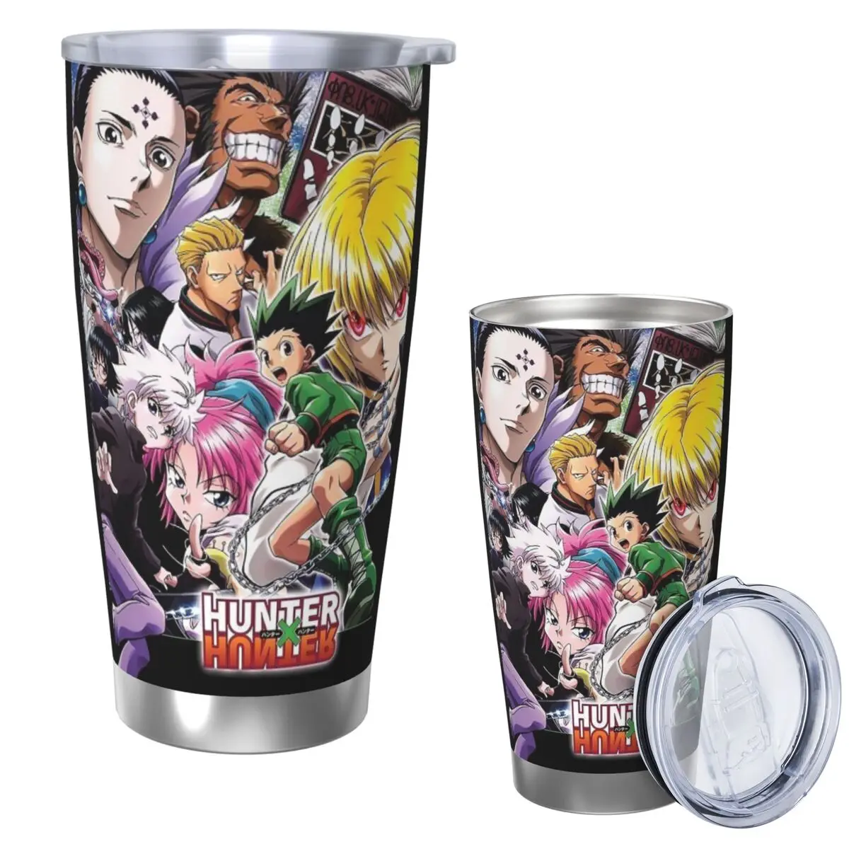 

Anime HXH Hunter x Hunter Stainless Steel Tumbler Vacuum Insulated Mugs Thermal Cold Cup Straw With Lid 20oz