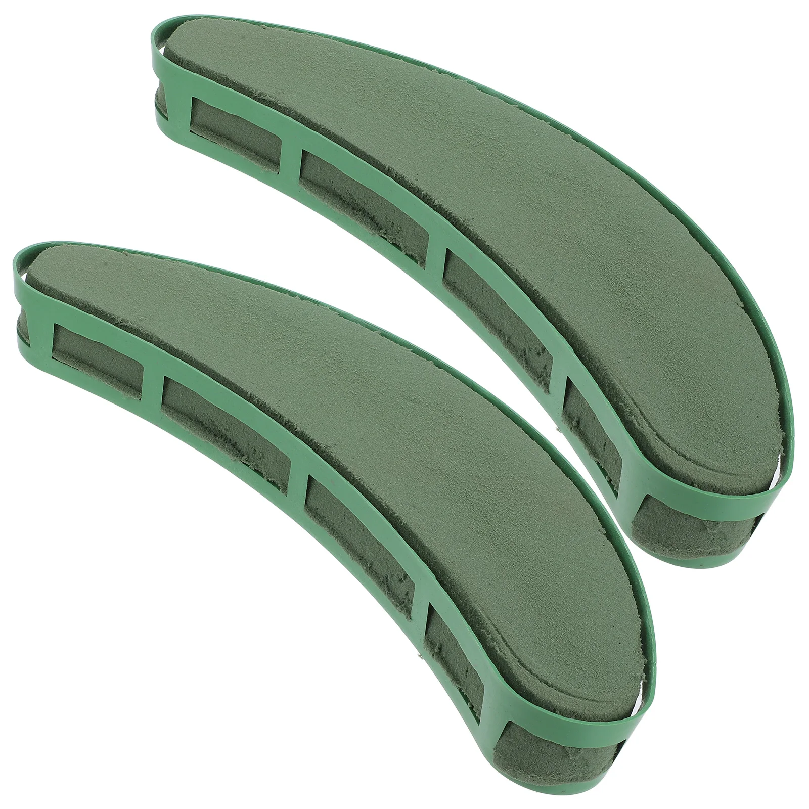 

Floral Arrangement Base Crescent Shaped Foam Holder for Artificial Flowers Wedding Centerpiece Car Decor Supplies