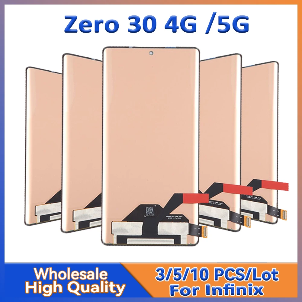 

Wholesale 3/5/10 pieces Lot For Tecno Infinix Zero 30 X6731 X6731B Lcd Display Screen With Touch Mount Replacement