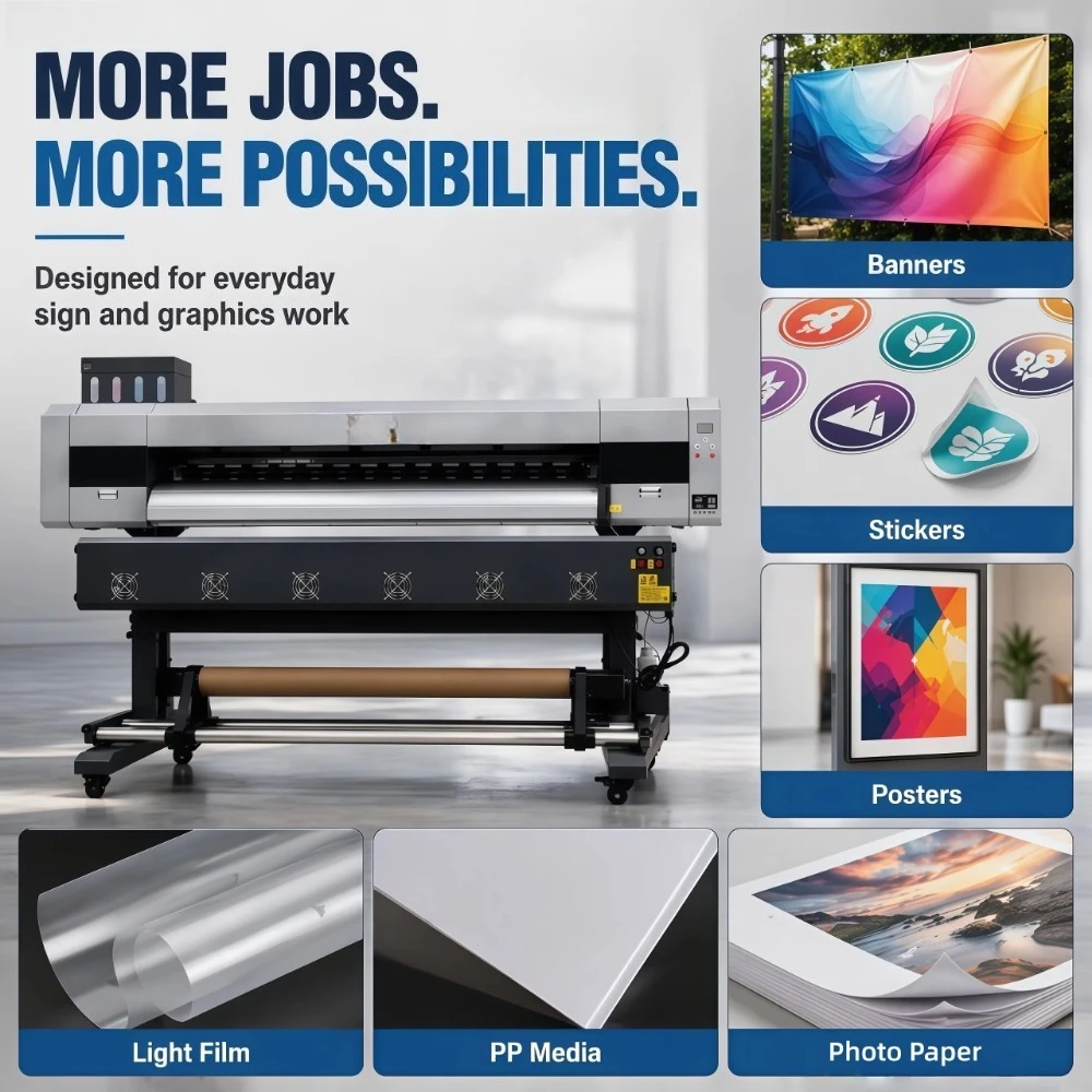 Industrial graphic printing equipment for high-resolution commercial output