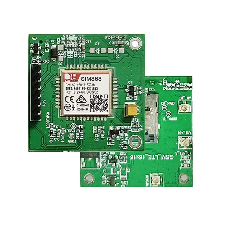 

SIMCOM SIM868 Quad-Band GPRS Bluetooth Module Breakout Development Core Board With SIM Card Slot