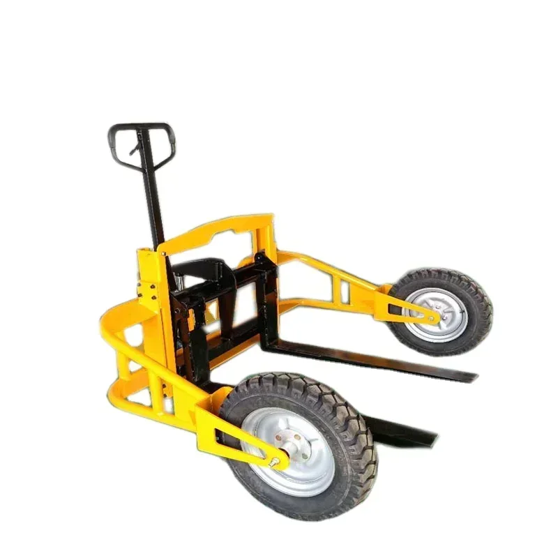 Outdoor rough terrain pallet truck for building site