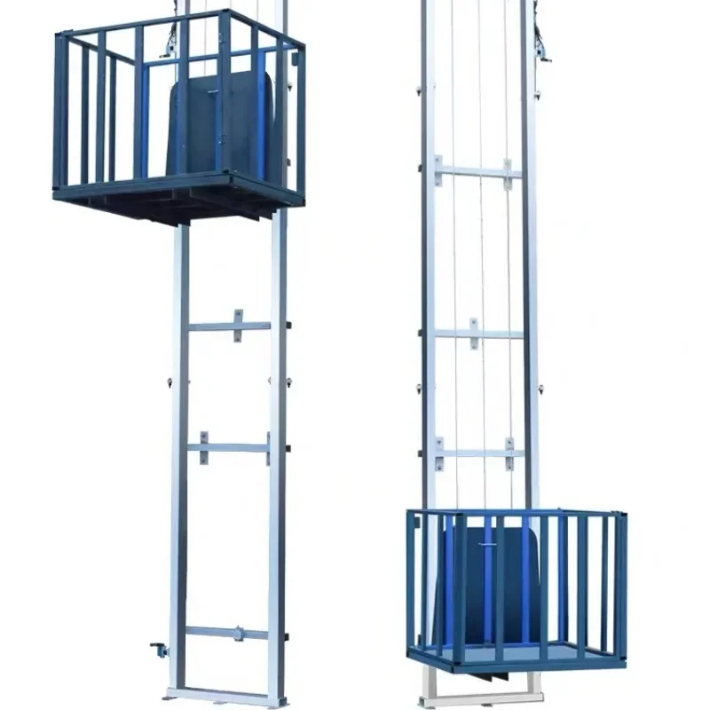 Vertical Cargo Lift Platform Stair 300 Kg Load