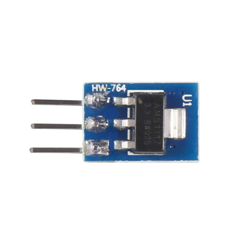 4 Pcs AMS1117 3.3V Soldering Kit DC 4.75V-12V to 3.3V Voltage Linear Regulator 3 Pins 800mA Mini Step Down Converter Buck Module