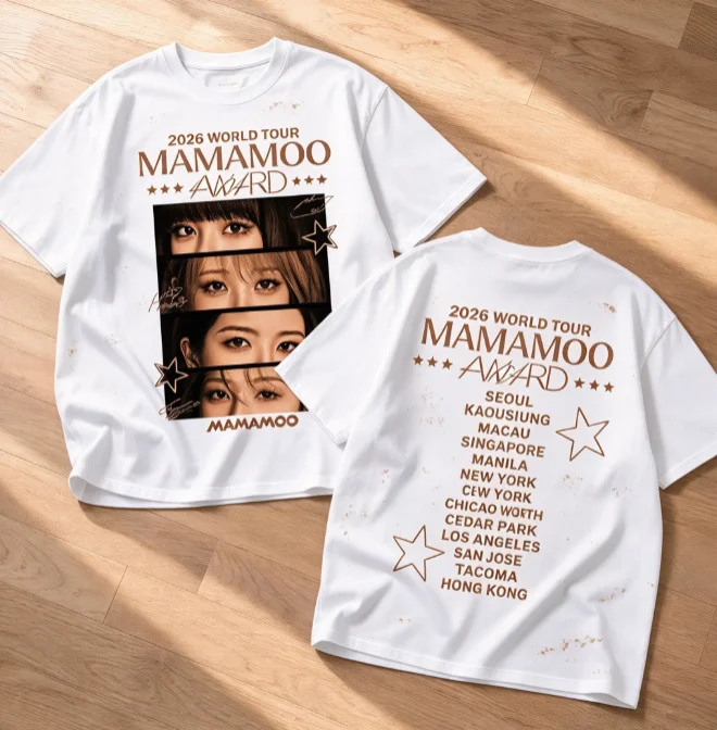 2026 Mamamoo World Tour Unisex Heavy Cotton Tee Trendy, Fashionable and Comfortable Y2k Ins