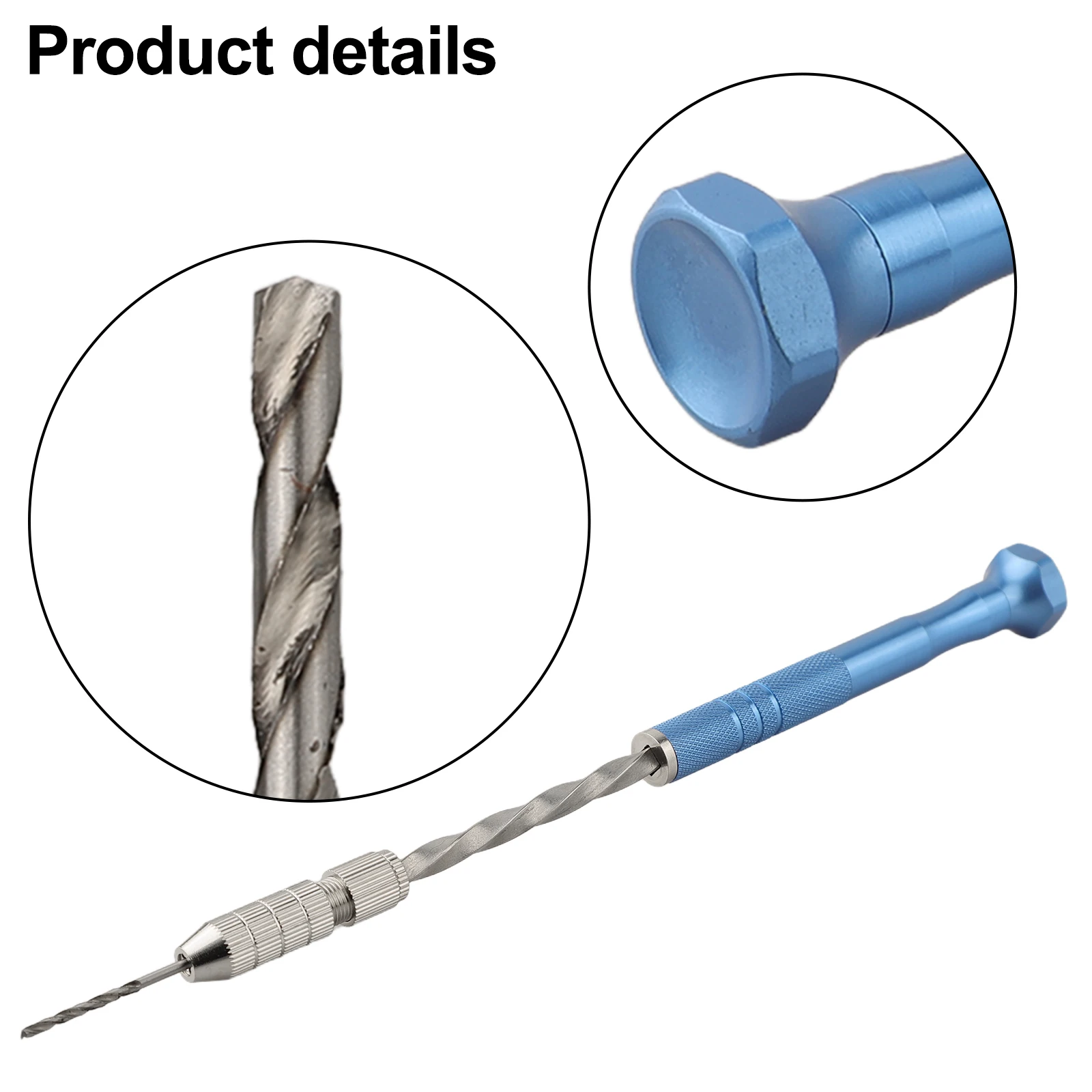 

Blue Extended Semi-automatic 0.8-3mm Hand -Twist Drill Amber Plastic Circuit Board Drilling Tool -Twist Drill Set Hand Tools