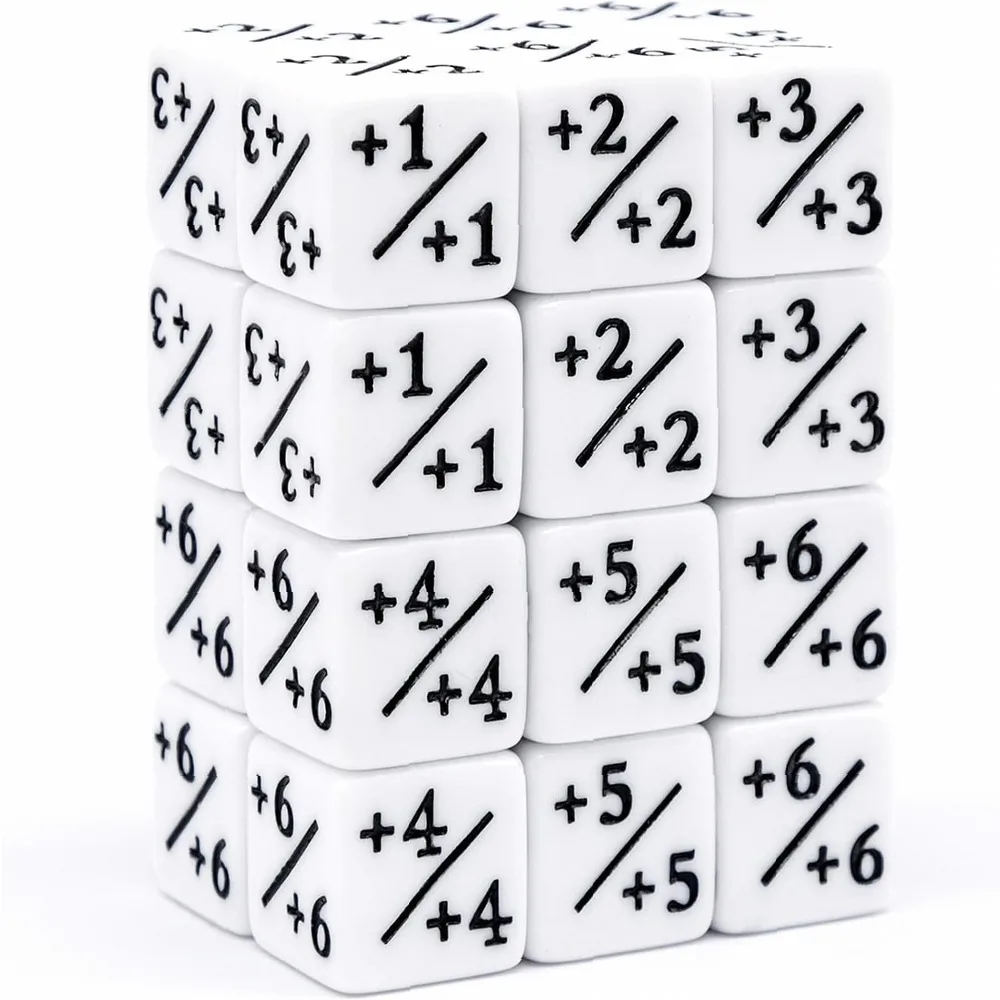 24 Pieces Dice Counters Token D6 Cube Loyalty Dice Compatible with MTG CCG Card Game Accessories Set