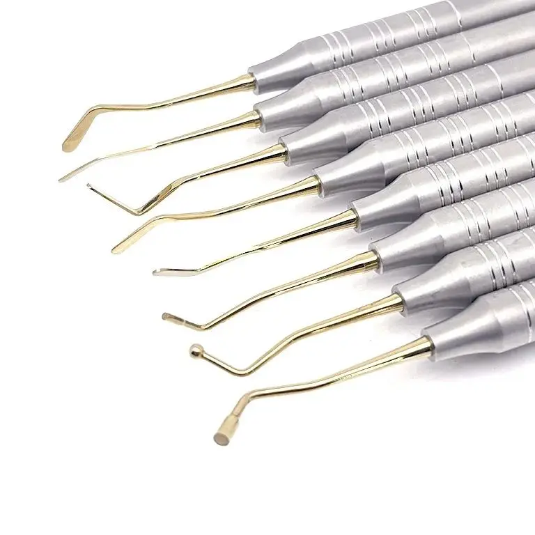 

8Pcs Autoclavable Dental Composite Resin Filling Spatula Double Ends Aesthetic Restoration Mixing Scraper Tool