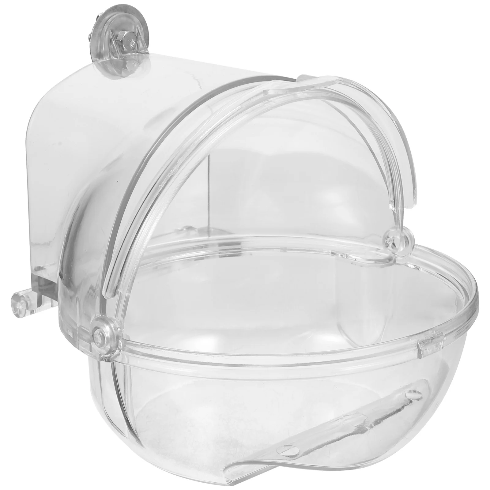 

Bird Bath for Cage Plastic Parrot Bathing Tub Leak-Proof Sand Bath Container Smooth Edges Easy Install Bird Cage Accessory