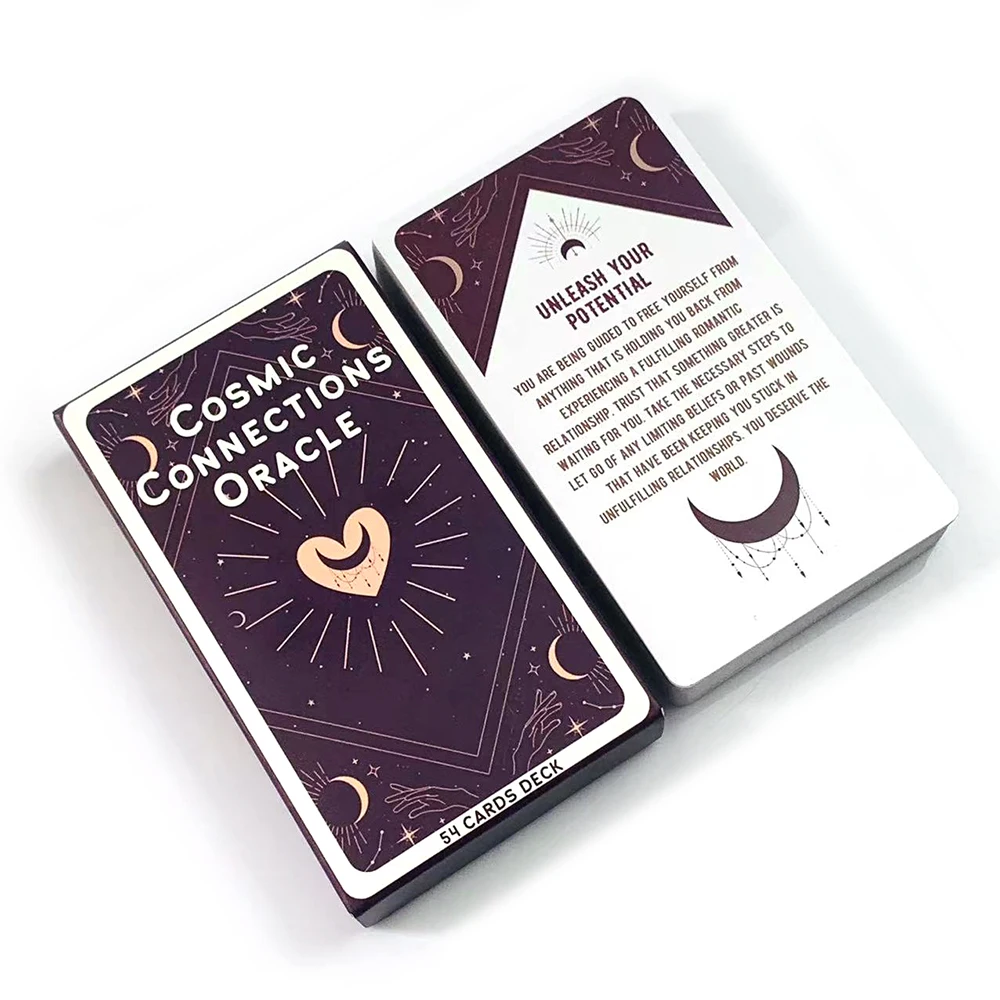 

Cosmic Connections Oracle Deck Inspired By The Universe for Love & Relationship 54 Pcs Oracle Cards Valentine's Day Gifts