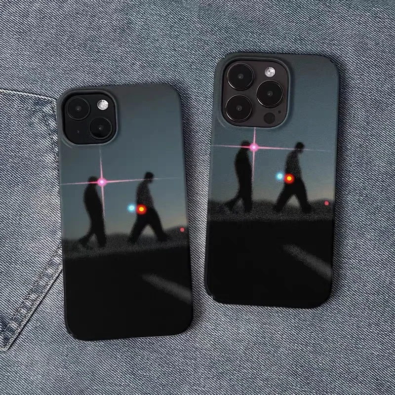 

Ins Korean Dark Night Starlight Case for IPHONE 17 16ProMax 15 14 13 12 11 PRO Plus Acrylic TPU Two in One Magnetic Phone Cases