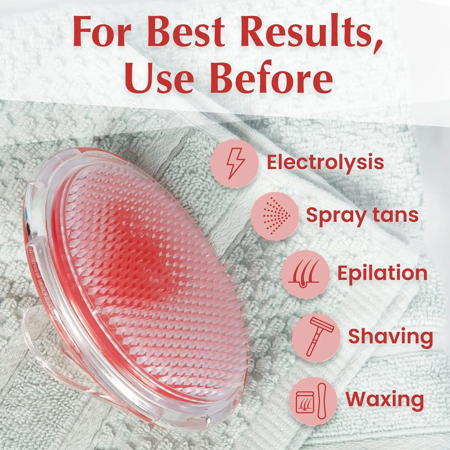 Exfoliating Brush for Ingrown Hair and Razor Bump Prevention - Gentle Pre-Shave Exfoliator for Silky Smooth Skin on Face Body