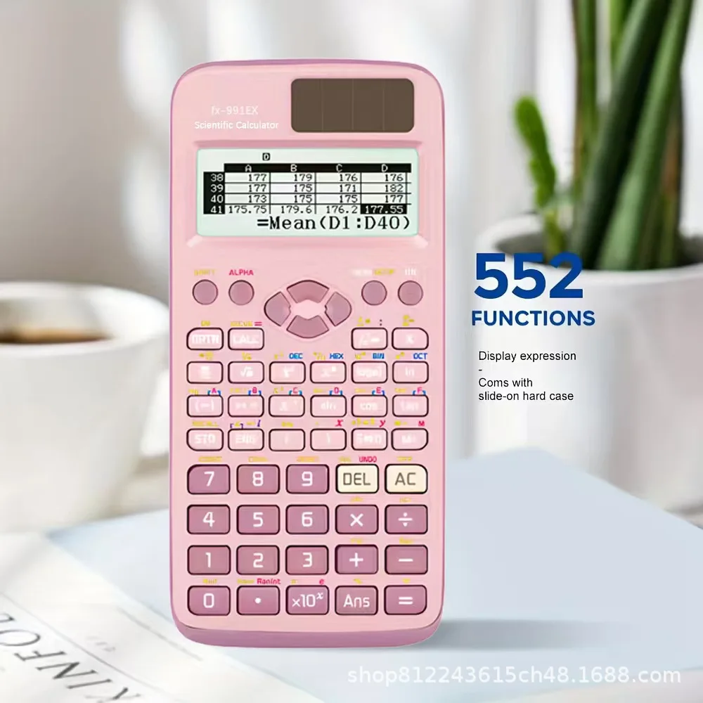 Calculadora Científica FX991EX Calculadora de Funções Neutra em Inglês com 552 Funções Projetada Especialmente para Exames Estudantis