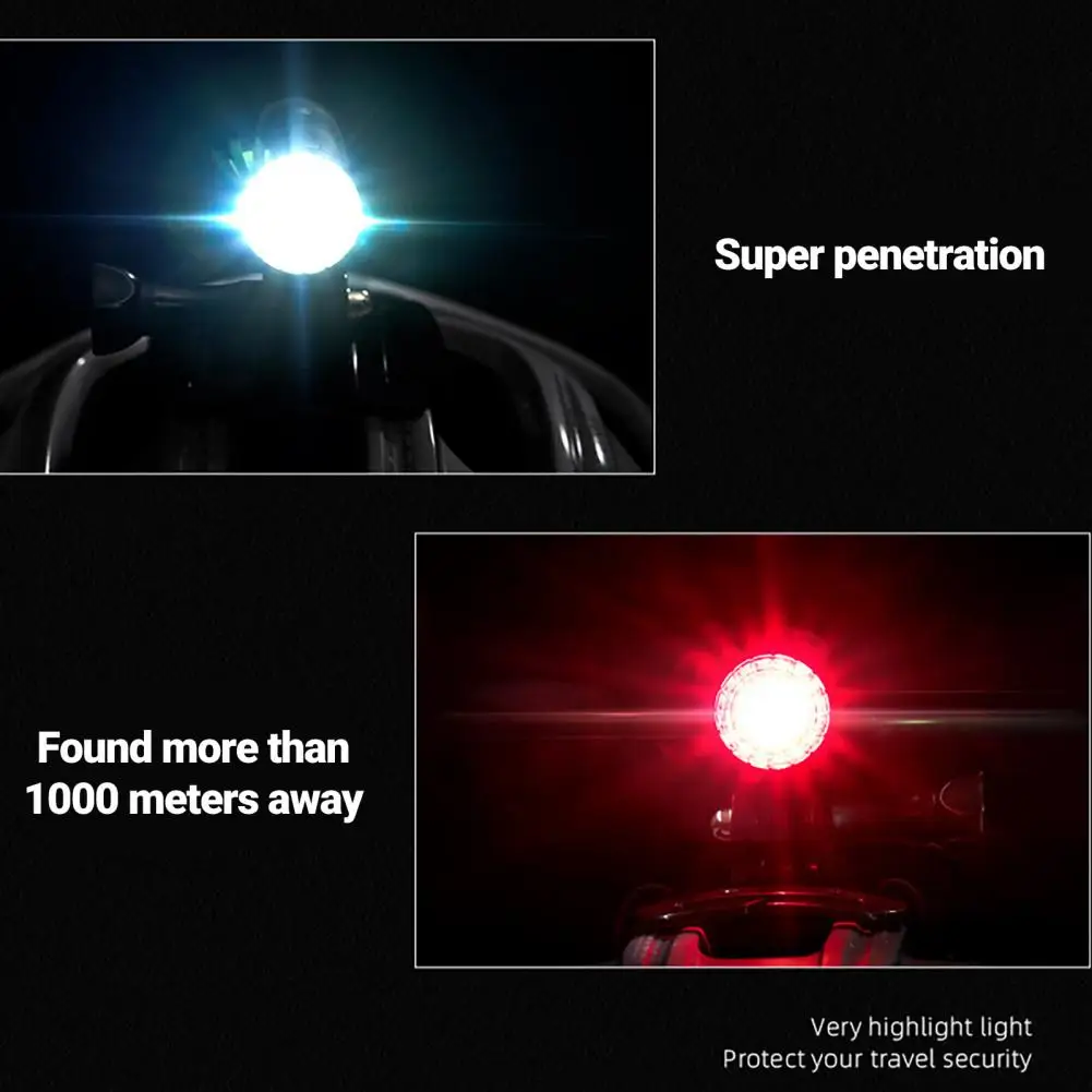 IP66 Helmet Light Rechargeable Super Bright Helmet Cycling Front Rear Light Waterproof Bicycle Torch Lamp Taillight Flashlight