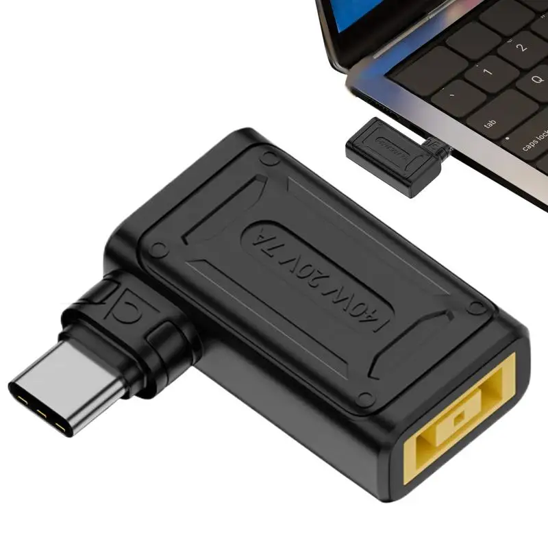 DC to Type C Converter Jack Plug Converter 140W Portable PD DC Female to Type C Adapter Plug and Play for Mobile Phone Laptop