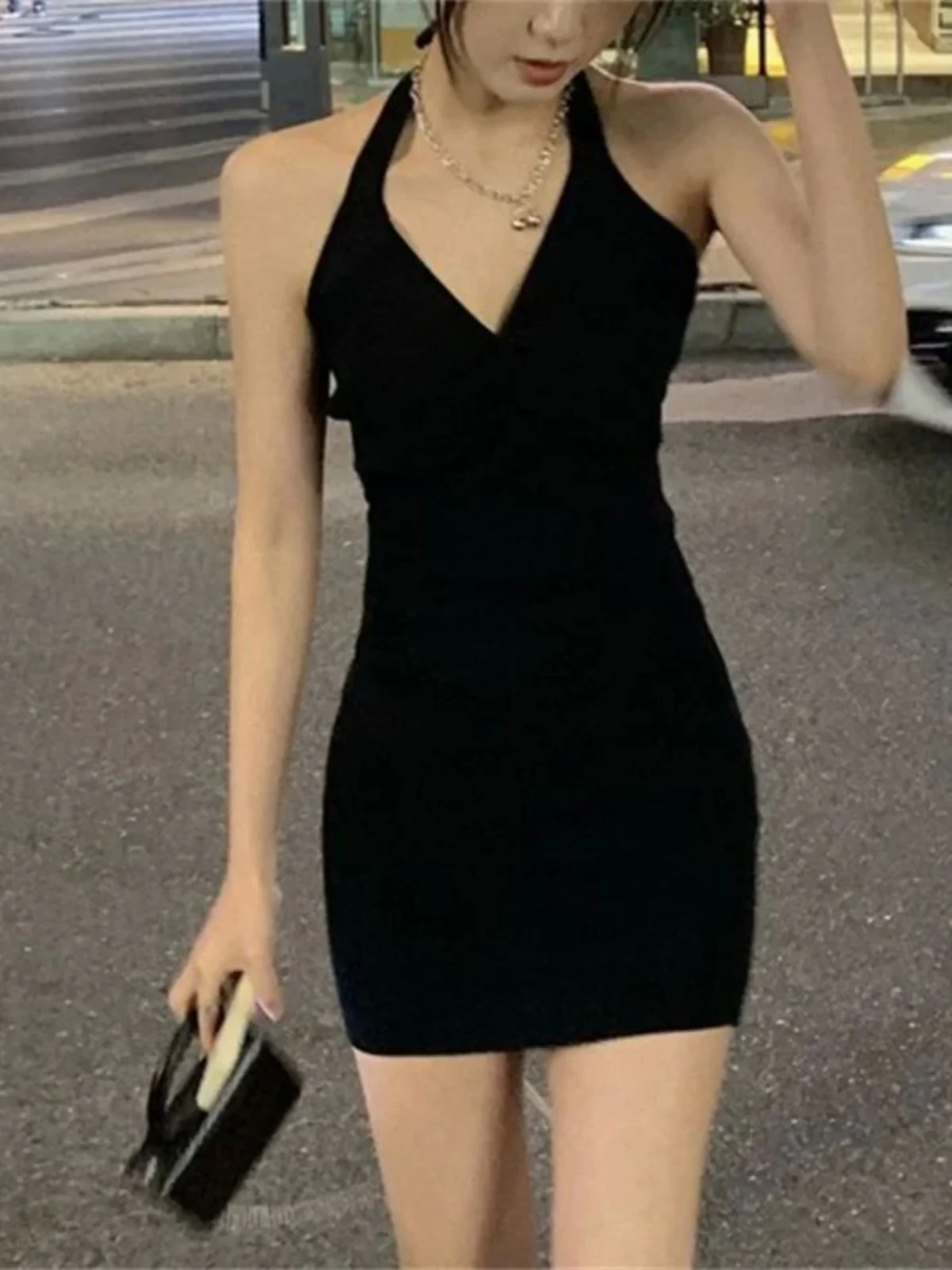 

Сексуальное облегающее платье Bal Neline, висящее платье, уличные брюки со средней талией, прямые брюки-трубы, весна 2024,