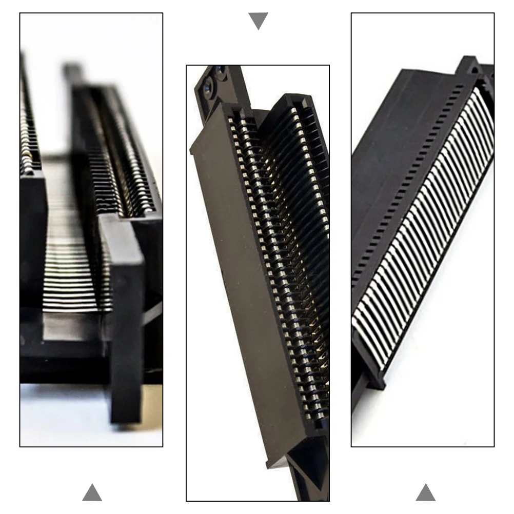 

72 Pin Replacement Connector For Games Console Durable Repair Part Fix Screens Works 8-Bit System Includes