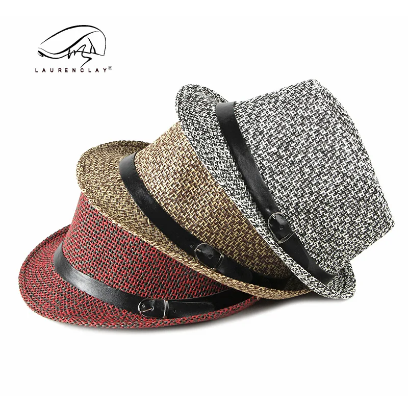 Chapeau Fedora en maille respirante pour hommes et femmes, casquette de voyage, protection solaire de plage, mode britannique, vente en gros, printemps et été