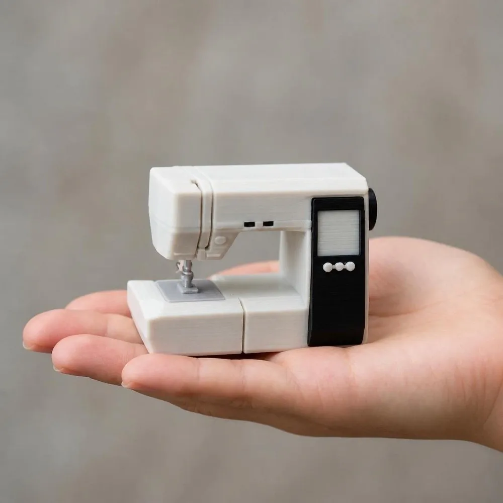 Miniature Dollhouse Sewing Machine Model Realistic Small Size Sewing Machine Model Lightweight Dollhouse Furniture Accessory