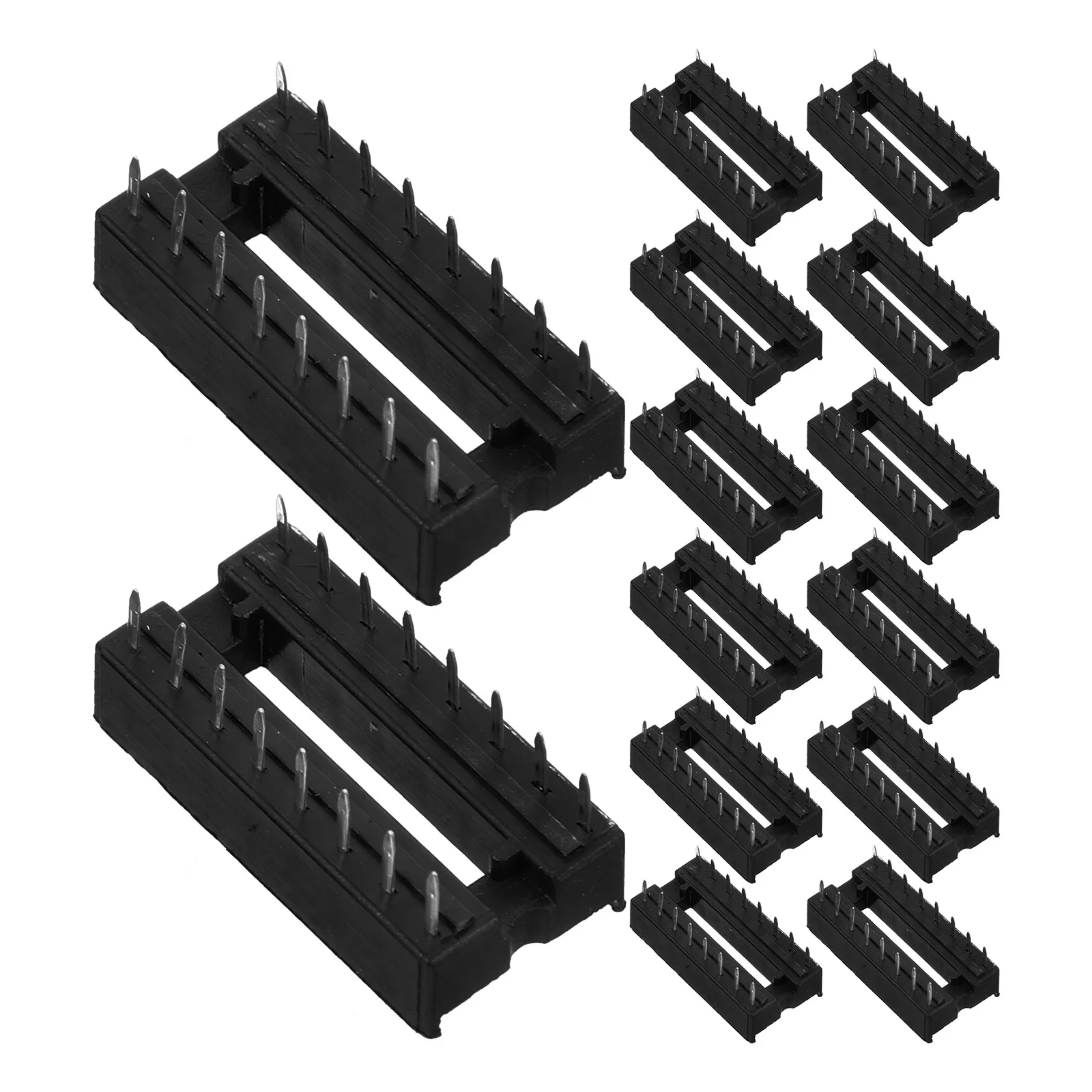 

30Pcs 16pin Dual Row Ic Base Integrated Circuit Connector Replacement for Electronic Device Repair