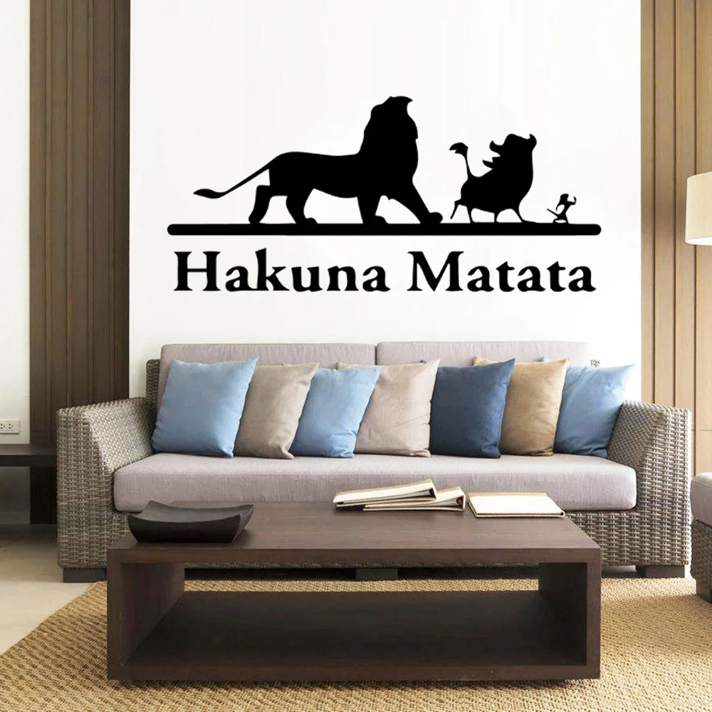 Cartoon lion Wall Sticker Diy pig Wallpaper For Kids Room Decor Decal For Bedroom Removable Wall Stickers simba