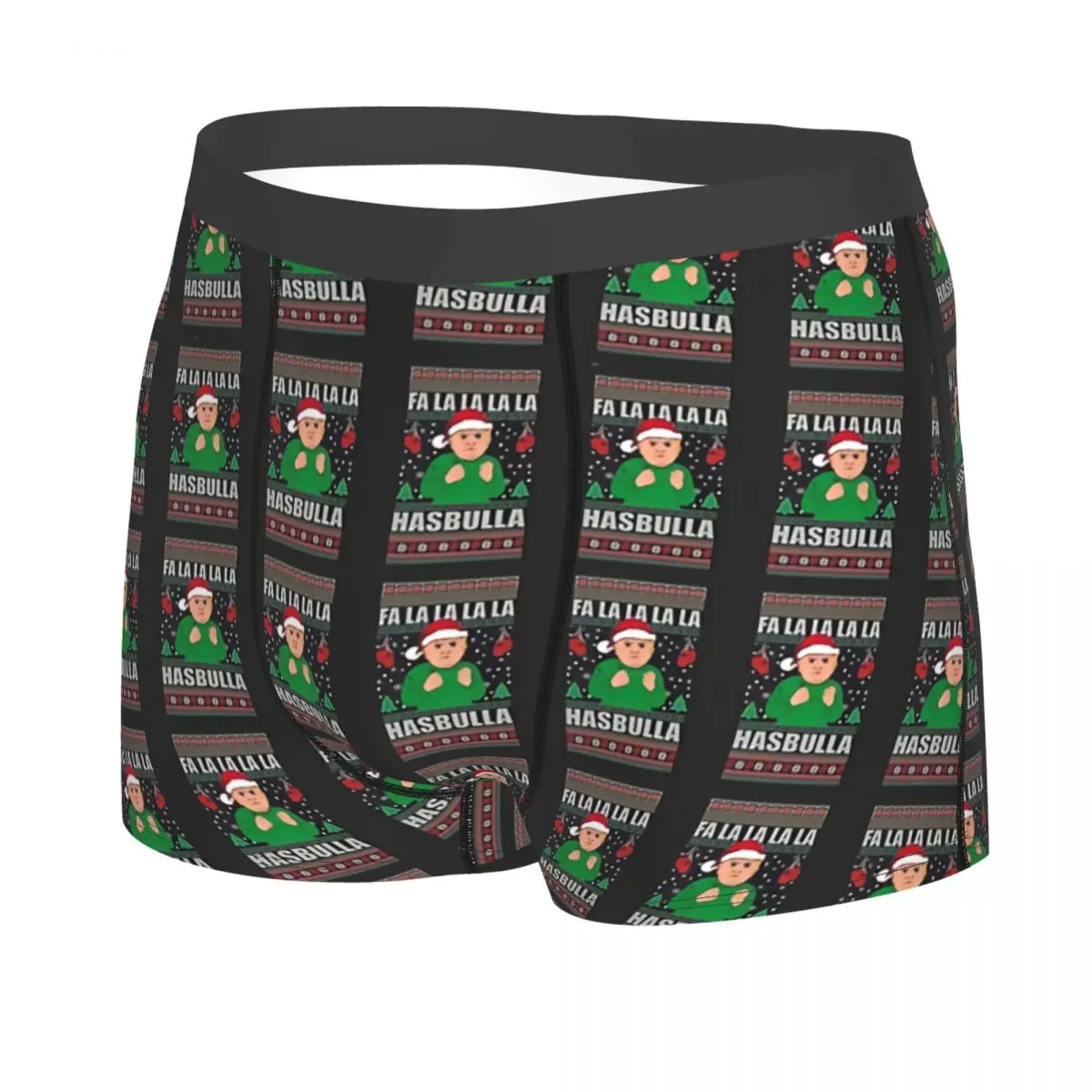 Funny Christmas Man's Boxer Briefs Underwear Hasbulla Magomedov Highly Breathable Top Quality Sexy Shorts Gift Idea