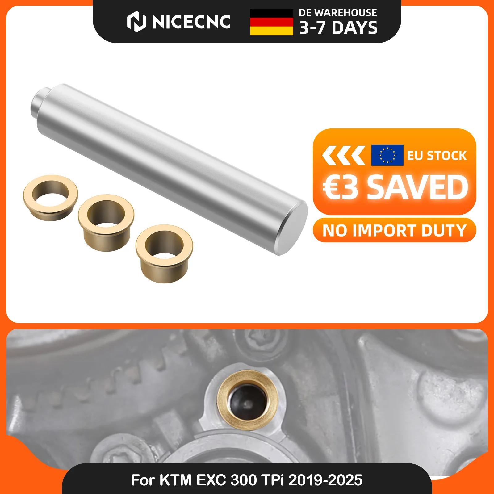 NICECNC Pour KTM EXC 300 TPi 2019-2025 Système de démarreur électrique Bagues en bronze Pour Husqvarna TE 300i TE 250i 2019-2025 GasGas EC300 EC250 2021-2025